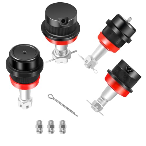 YDYKPOWER Ball Joint Kit Heavy Duty Front Upper and Lower Replacement Suspension Ball Joints Compatible with Jeep for Wrangler TJ/XJ/YJ/ZJ, for Comanche 1986-1992, for Cherokee 1984-2001 10642