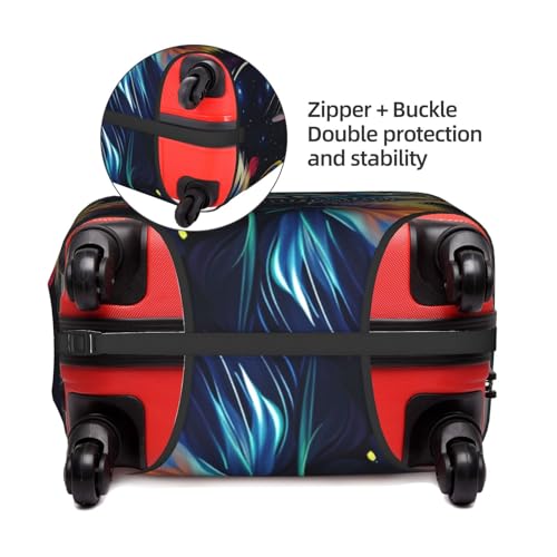 Travel Luggage Cover Cute Christmas Cat Fashion Washable Baggage Suitcase Protector Fit For Luggage X-Large3