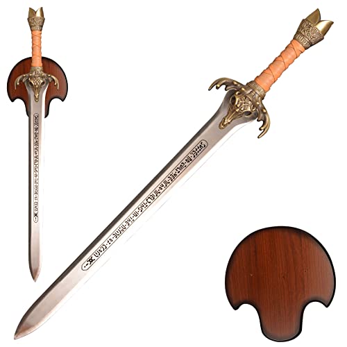 SV Conan the Barbarian Kings Sword Barbarian Conan Warrior Sword 39 Inch with Hanging Plate