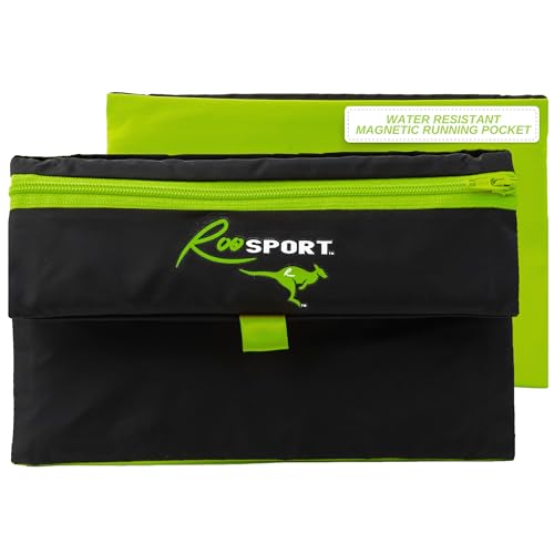 The RooSportPlus Magnetic Running Pouch - Pocket to Hold Cell Phone, Wallet, Earphones - Securely...
