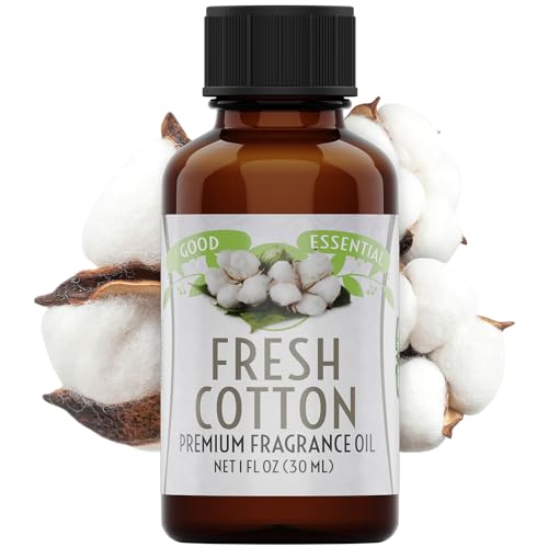 Image of Good Essential Professional Fresh Cotton Fragrance Oil 30ml (1 fl oz) - Scent for Diffusers, Candles, Soaps, Lotions, Perfumes, Dryer Balls