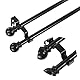 AddGrace 6 Stück Doppel-Gardinenstangenhalterung, robuste Vintage-Gardinenstangenhalterung für 2,5 cm und 1,6 cm Stange (6 Stück)