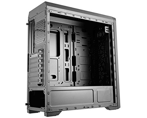 Gabinete Cougar MX350 RGB Mid Tower para PC Gaming con panel frontal y lateral de vidrio templado, compatible con Mini ITX, Micro ATX y ATX, ventiladores ARGB 120mm preinstalados, gestión de cables - Negro miniatura 4