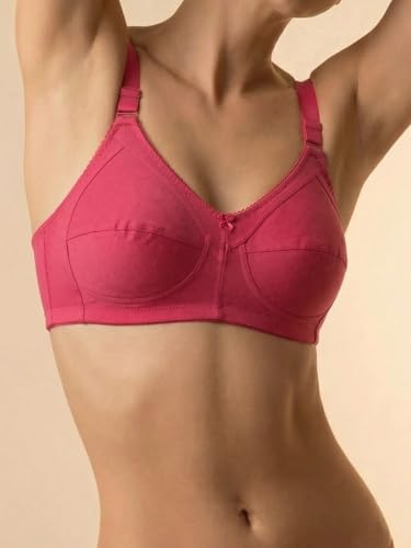 Image of INKURV Full Coverage Cotton Bra for Heavy Bust| Minimizer Bra for Women| Anti-Sagging Breast Lift Up| Non-Wired| Non-Padded Daily Use Bra for Ladies