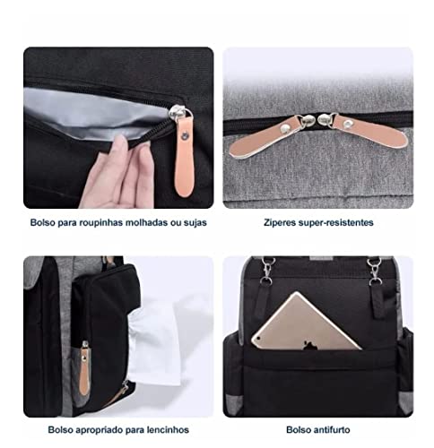 Bolsa Mochila Maternity Land modelo Luxury Multifuncional Original