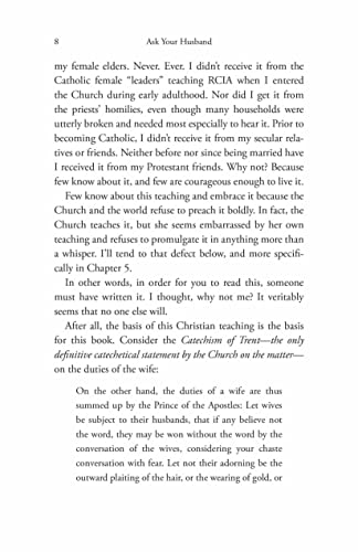 Ask Your Husband: A Guide to Catholic Femininity