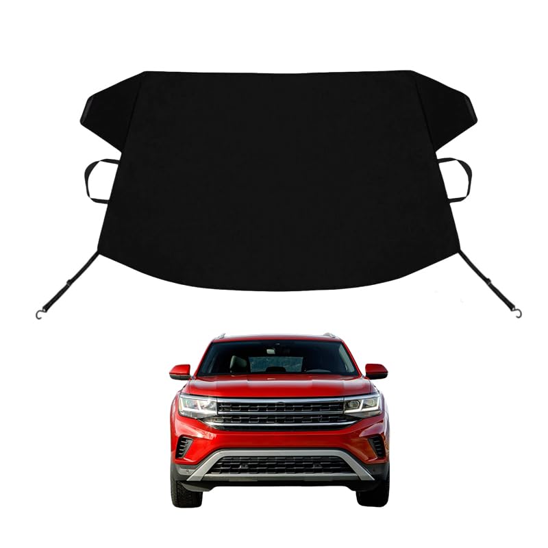 Image of Atlas Custom Windshield Cover for Ice and Snow for V-W Atlas Windshield Snow Cover 600D Shade Blocks Winter Frost Hail Protector Car Accessories