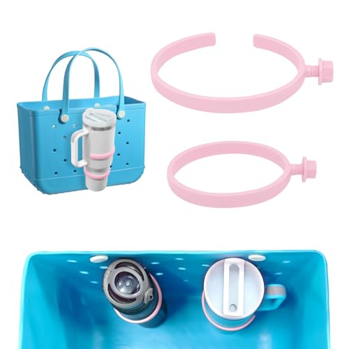 KCMOSGI 2 Pcs Cup Holder for Bogg Bag, 30oz and 40oz Water Bottle Accessories, Compatible with Bogg Bags and Simply Southern Totes