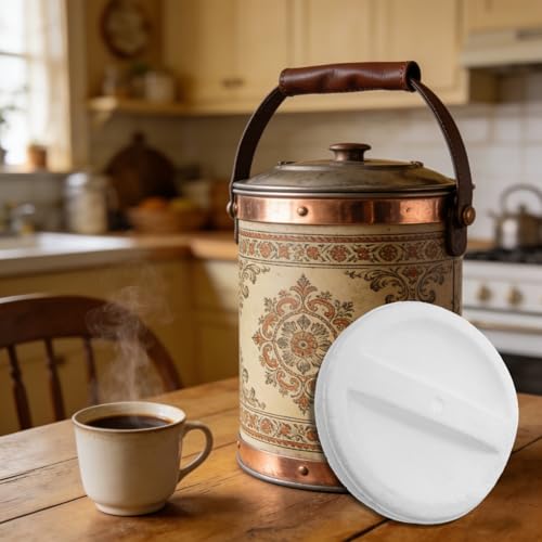 PHENOFICE Tapa de cubo de hielo con aislamiento interior: revestimiento de acero inoxidable para barril de agua caliente. Inserto de tapa para recipiente térmico de alimentos. Compatible con 8 l, 10 - imagen 6