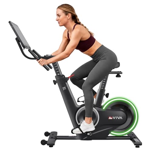 AsVIVA S20 Speedbike - Indoor Cycle Heimtrainer, 21,5' TFT Touchdisplay, Bluetooth-App (Kinomap, Zwift), 20 kg Schwungmasse, leise Magnetbremse, LED Knob