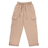 [プロ クラブ] ProClub スウェットパンツ スウェット カーゴパンツ ヘビーウェイト Sサイズ 162 カーキ Fleece Pants Heave Cargo Pants Khaki スウェット 無地 ストリート メンズ シンプル おしゃれ [並行輸入品]