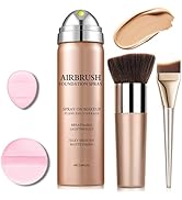 ZHISHUDL Magic Minerals Airbrush Foundation Spray,Air Brush Makeup Full Coverage Foundation for M...