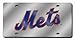 MLB New York Mets Laser-Cut Auto Tag (Silver)