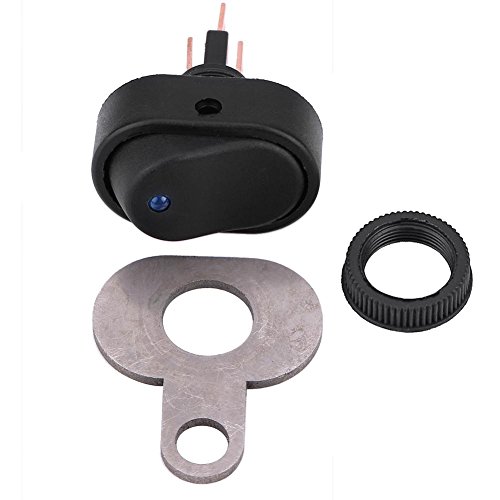 Interrupteur de Phare de Moto, Commutateur de Phare, 12V Moto Scooter LED Phare Interrupteur Marche/Arrêt avec Pièces de Rechange D'indicateur (Type D)