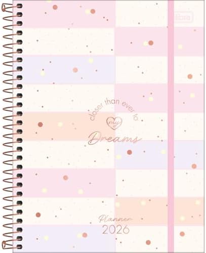 Tilibra - Planner Espiral 17,7 x 24 cm Soho 90 G 2026 - Retângulo...