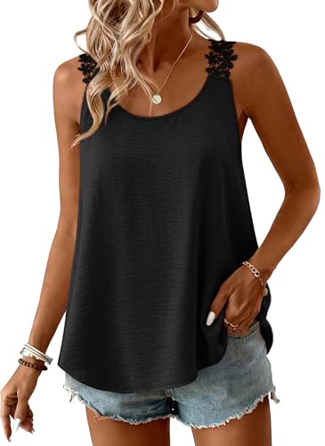 Save on OFEEFAN Lace Strap Camisole Tank Top for Women