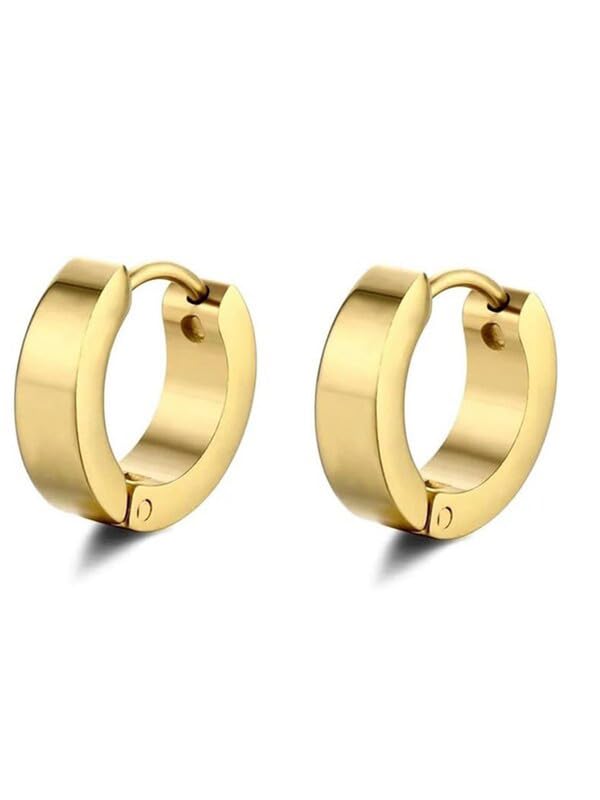 styledose Hoop Earrings, Steel Tone, Unisex Hoops for All Occasions-picture-19