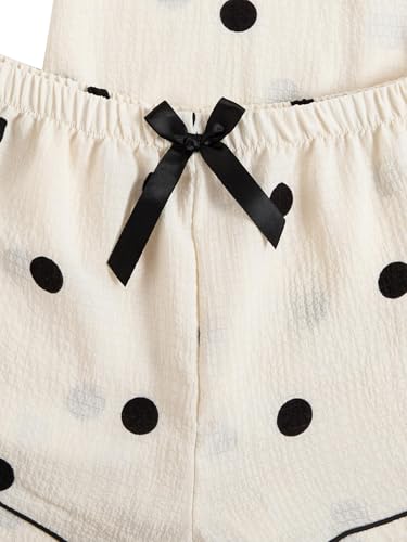 Image of Verdusa Pajamas For Women Set 2 Piece Summer Pajama Sets Cute Pjs Lounge Matching Button Shirt with Shorts