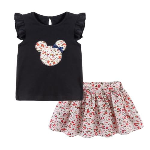 Image of Mud Kingdom Girls Outfits Cute Cartoon Polka Dots Summer Holiday Clothes Sets