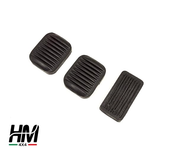 Image of Willy Paddle Rubber Set of 3 [Accelerator, Brake, Clutch] fit for Willys Parts| Spare Parts | Pedal Rubber kit