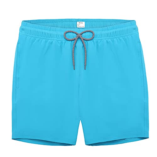 Biwisy Mens Swim Trunks Quick Dry Beach Shorts Mesh Lining Swimwear Bathing Suits with Pockets3