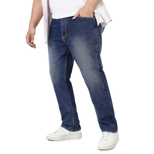 Image of Urbano Plus Men's Straight Fit Mid Rise Jeans