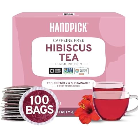 HANDPICK Hibiscus Tea Bags - 100 Count Cover