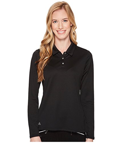 adidas Golf Tournament Long Sleeve Polo, Black, Large