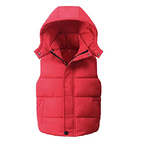 Yiqinyuan Hooded Child Waistcoat Jackets Kids Jackets Warm Cotton Baby Girls Boys Vest Children Outerwear for Spring Autumn