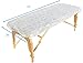 Golden Coast Unlimited Pack of 25 Disposable Fitted Massage Table Sheets - Heavy Duty White Elastic Bed Sheets, Perfect for Doctors' Offices, Spas, and Portable Massage Tables
