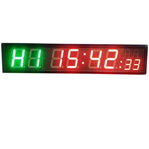 THINKHONGHAO 4'' 8Digits LED Countdown Clock Workout Timer For Garage Home Gym Crossfit Training EMOM Tabata Fitness Timer