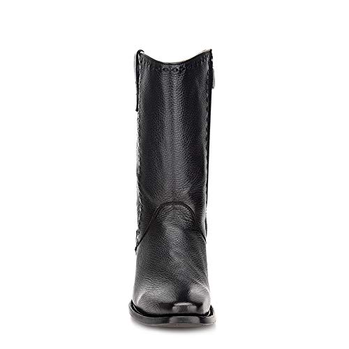 Cuadra Men's Boot in Genuine Deer Leather with Zipper Black3