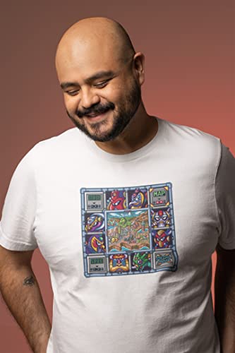 Megaman X Stage Select Graphic Tee Mega Man Arcade Video Game Vintage T Shirt3