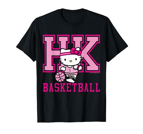 Hello Kitty Basketball T-Shirt, Herren, Schwarz, L