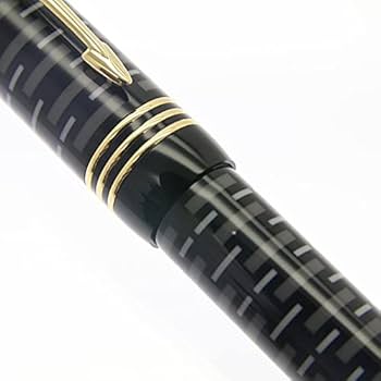 パーカー 万年筆デュオフォールド100 ブラックGT アニバーサリーエディション 中古)PARKER パーカー 万年筆 デュオフォールド100 ブラックGT