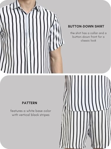 Image of LERIYA FASHION Co Ord Set for Men | Trendy Night Dress for Boys | T-Shirt and Shorts Combo for Lounge | Stylish Summer and Travel Wear | Men's Matching Two-Piece for Vacation