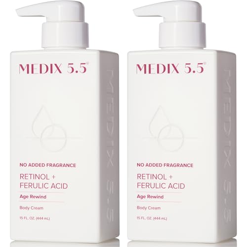 MEDIX Fragrance Free Retinol Face Moisturizer & Body Lotion Crepey