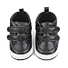 Sekantrol Baby Boys Girls First Walker Crib Newborn Shoes, Soft Rubber Sole Infant Sneakers Fashion High-Top Non-Slip Toddler Dress Moccasins Shoes (07-Black, Infant, 12-18 Months, Medium)