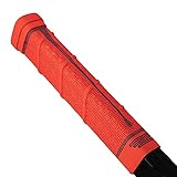 Buttendz Future Rubber Replacement Hockey Grip - Step Down Knob, Two-Tiered Player Knob with Twirl, Fits All Stick Sizes for Superior Control and Puck Feel (Fire, Blue Drip)