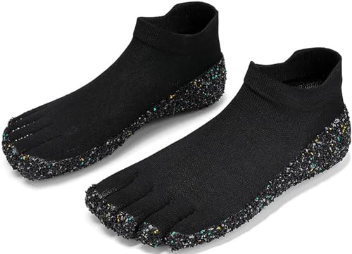 LMAYYLD Scarpe con Punta Divisa a Cinque Dita Scarpe da Corsa per Il Tempo Libero Gara per Il Tempo Libero Yoga Fitness Multi-Funzionale Nuoto Sneakers da Spiaggia-Black||40