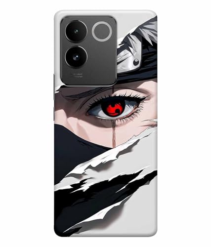 Image of Red Eyes Printed Hard Back Case Cover & Compatible for Vivo T2 Pro 5G | IQOO Z7 Pro 5G (Multicolor) - D1811