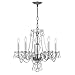 Crystorama 5085-CH-CL-MWP Five Light Chandelier, Polished Chrome Finish with Clear Hand Cut Crystal