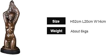 Amazon.co.jp: 彫刻 ブロンズヌードの女性オフクロス像彫刻裸の女性の