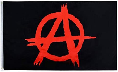 Anarchy 3x5 FT Flag Banner Anti-Government March Resist Grommets Man Cave Garage