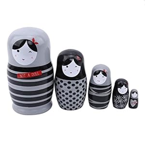 5 stuks/set mooie houten poppen Nesten Babushka Russische handverf voor kinderen kerstspeelgoed geschenken poppen