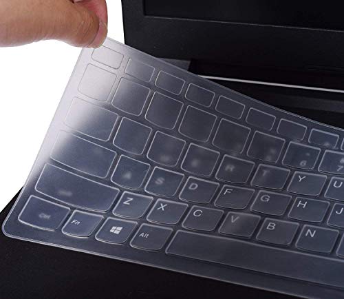 Image of Saco Keyboard Protector Silicone Skin Cover for Lenovo G50 80E5020VIN 15.6-inch Laptop - Transparent