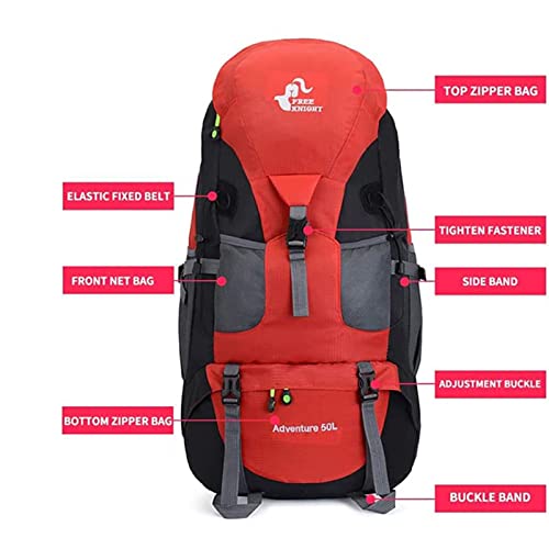 Mochila Impermeable 50L Ultraligera Para Senderismo miniatura 5