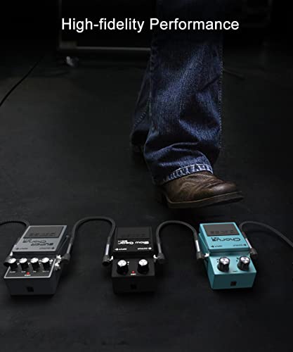 Ruxely Câbles Patch Guitare 3 Pack 30cm,Cordons d’Instrument Coudé Tricoté,Connecteur Mâle Alimentation Angle Droit Convient pour Pédales d’Effet Guitare/Basse,Jack Audio Stéréo Amplificateur,12 Pouce - Les Beatles, Paul McCartney, John Lennon, RIngo Starr, George Harrison Ruxely Câbles Patch Guitare 3 Pack 30cm,Cordons d'Instrument Coudé Tricoté,Connecteur Mâle Alimentation Angle Droit Convient pour Pédales d'Effet Guitare/Basse,Jack Audio Stéréo Amplificateur,12 Pouce – Image 4