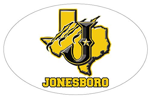 R and R Imports, Inc Jonesboro High School Eagles Texas Sports Team 9” x 14” Jumbo Oval Mascot Magnet