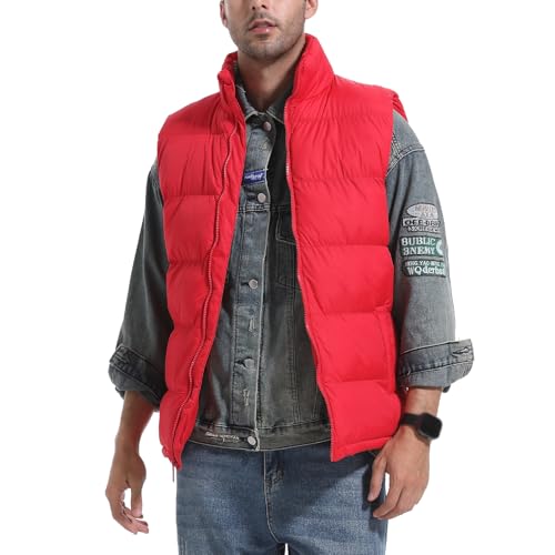 Men's Puffer Vest Big & Tall Lightweight Full-Zip Water-Resistan Sleeveless Jacket Outerwear Size M to 3XL